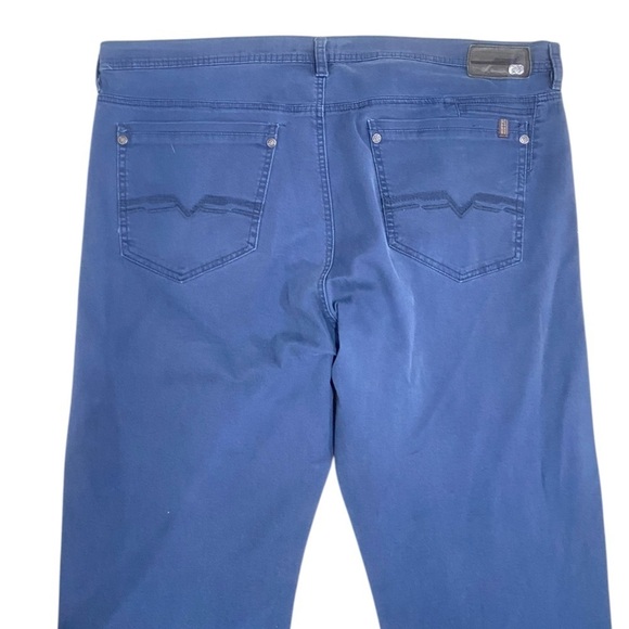 Men’s Buffalo David Bitton navy stretch cotton slim straight pants jean 44 x 30 - Picture 7 of 13